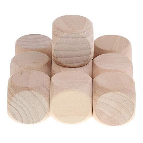 Generic 3X 10 Stück Würfel Würfel 6 Seitenzucht 30 Mm für Kinder Buldenblöcke Holz von Generic