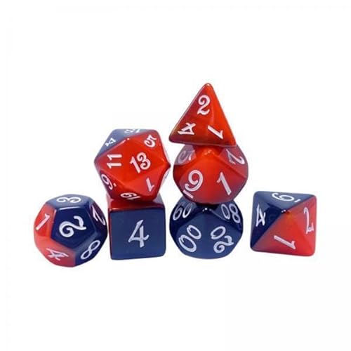Generic 3X 7 Teiliges Mehrseitiges Würfel Set, Polyedrische Würfel, Tischspiele, Party Spielzeug, Kartenspiele, D4–D20 von Generic