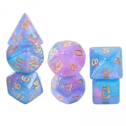 Generic 3X 7pcs Acrylpolyedrische Party Party Spiel für Tischbrettfeier Edelstein von Generic