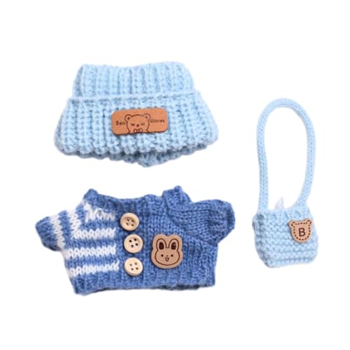 Generic 3pcs Puppenkleidung Pullover Anzüge Machen Ihre eigenen Puppen -Girl -Puppenkleidung für 15 cm Puppe , Blau von Generic
