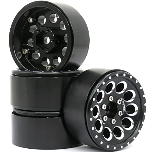 4 Stück RC 1/10 Aluminium 1,9'' Beadlock Felgen Hex 12mm Schwarz Farbe passend für Traxxas TRX-4 / RC4WD D90 D110 TF2 / Tamiay CC01 / Axial SCX10 90047 SCX10 III AXI03007 4 Stück RC 1/10 Aluminium 1,9'' Beadlock Felgen Hex 12mm Schwarz Farbe passend für Traxxas TRX-4 / RC4WD D90 D110 TF2 / Tamiay CC01 / Axial SCX10 90047 SCX10 III AXI03007 von Generic