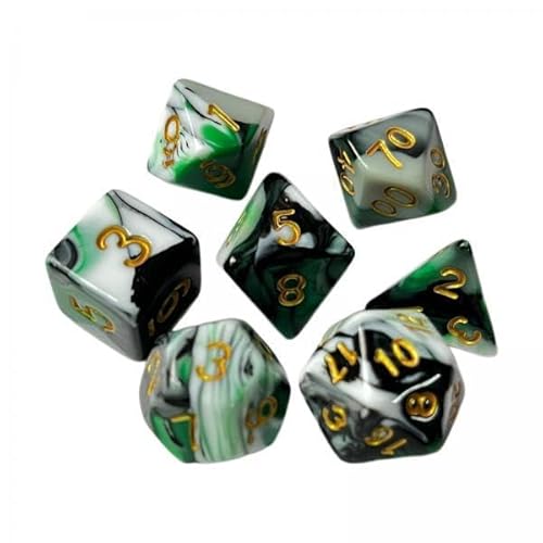 Generic 4X 7X RPG DICE Set Polyedron Spiel Dice Tabletop Games Vielseitige Dices Vier Farben Würfel Set für Bar Brettspiele Props Partys Cafe von Generic