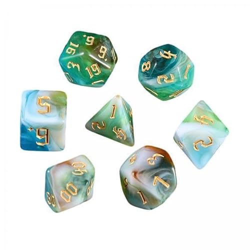 Generic 4X 7pcs D4 D20 Acryl Dices Brettspiel, Polyedral Dices Setzen Mehrseitige Dices Unterhaltungsspielzeuge für Rollenspiele von Generic