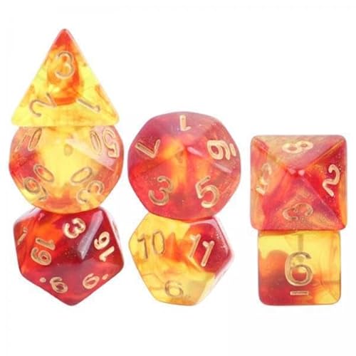 Generic 4X Würfel Brettspiel Tischspiel Familien Erwachsener Star Rot Gelb von Generic