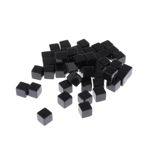 50 Stück Leere 16 Mm Quadratische D6 Würfel Schwarz für Brettspiele 50 Stück Leere 16 Mm Quadratische D6 Würfel Schwarz für Brettspiele von Generic