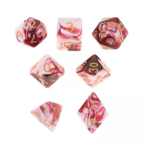 Generic 5X Polyedrale Brettspiele Doppelfarbige für RPG von Generic