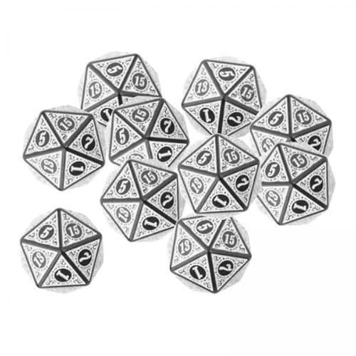 Generic 5X Würfelspiele Rollenspiele Exquisite Dice Set White von Generic