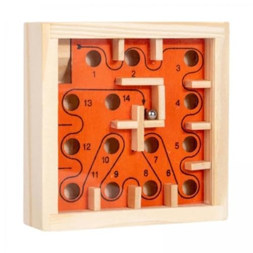 Generic 6X Hölzernes Brettspiel, Balance Lernspielzeug, Marmorlabyrinth, Aktivitätsbrett für Erwachsene von Generic