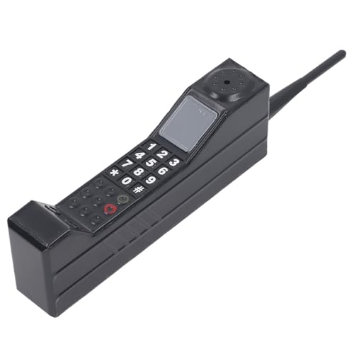 Generic Altmodische Simulation Fotografische Requisiten Vintage -Mobiltelefon Ornament 31,5 cm Leicht und Tragbar, Ideal für Wohnkultur und Vintage Mode Accessoires Eisen (Black) von Generic