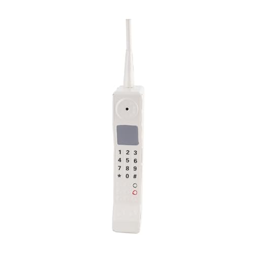 Generic Altmodische Simulation Fotografische Requisiten Vintage -Mobiltelefon Ornament 31,5 cm Leicht und Tragbar, Ideal für Wohnkultur und Vintage Mode Accessoires Eisen (White) von Generic