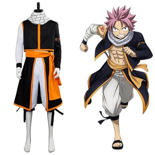 Generic Anime Fairy Tail Natsu Cosplay Kostüm Etherious Natsu Dragneel Kostüm Halloween Party Outfit Komplettset von Generic