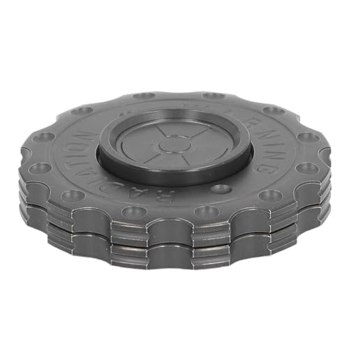 Generic Ausrüstungsmünzen Slider Toy Stress Reduzierer Zappern für Angstlinderung und Fokus, Edelstahl in Taschengröße für Reisen und Arbeiten (Black) von Generic
