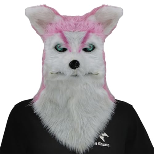Generic Bewegliche Mund Hundemaske Kostüm Cosplay Mouth Mover Tiermaske Pelze Hundemaske Rosa Generic Bewegliche Mund Hundemaske Kostüm Cosplay Mouth Mover Tiermaske Pelze Hundemaske Rosa von Generic
