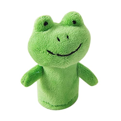 Generic Bunte Cartoon Fingerpuppen Im Vorschulalter, Plüschtiere, Partygeschenke, Grüner Frosch von Generic