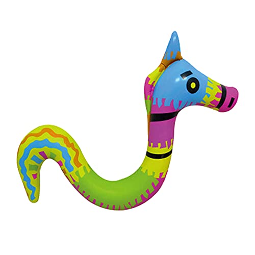 Generic Cartoon Aufblasbare Schwimm Nudel, Faltbare Schwimmen Pool Float Rest Wasser Spielzeug für Kinder Erwachsene Indoor Outdoor - Hippocampus von Sharplace