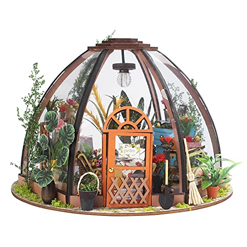 Generic DIY Flower Room Model, Blumengeschäft Model Dollhouse Spielzeug Mini DIY Craft Doll House Kit Geburtstag Miniatur Dollhouse Kit für Frauen Mädchen Jungen Präsentieren Geburtstag Valentine von Generic