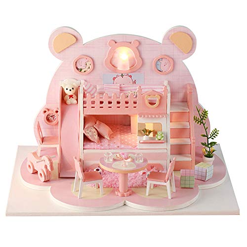 Generic DIY Miniatur House Kit, Dollhouse Kit Erwachsene Puppenhaus Miniaturhaus Modell LED Leg Holder DULLHOUSE mit 3D DIY Holzpuppenhaus für Mädchen Spielzeug Generic DIY Miniatur House Kit, Dollhouse Kit Erwachsene Puppenhaus Miniaturhaus Modell LED Leg Holder DULLHOUSE mit 3D DIY Holzpuppenhaus für Mädchen Spielzeug von Generic