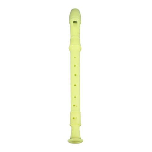 Generic Descant Flauta Recorder ABS -Klarinette für Anfänger mit Kompakter Größe und Leichtem Design, Leicht zu Lernen und zu Spielen (Yellow) von Generic