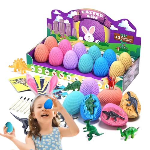 Generic Dino Dig Kit, Dinosaurier-Ei-Spielzeug | Wissenschaftliches Stem-Spielzeug, Dinosaurier-Eier, Ausgrabungsset,12 einzigartige Dinosaurier-Wissenschaftsexperimente-Sets für Partygeschenke, von Generic