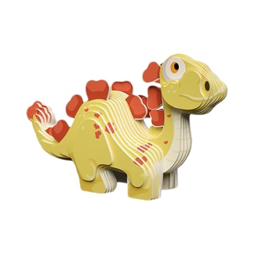 Generic Dinosaurier-Puzzles für Kinder,3D-Dinosaurier-Puzzles,Dinosaurier-Tierpuzzle - Vorschulpädagogisches Lernspielzeug, Tierbausteine, Dinosaurier-Lernaktivitätsspielzeug für Jungen und Mädchen von Generic
