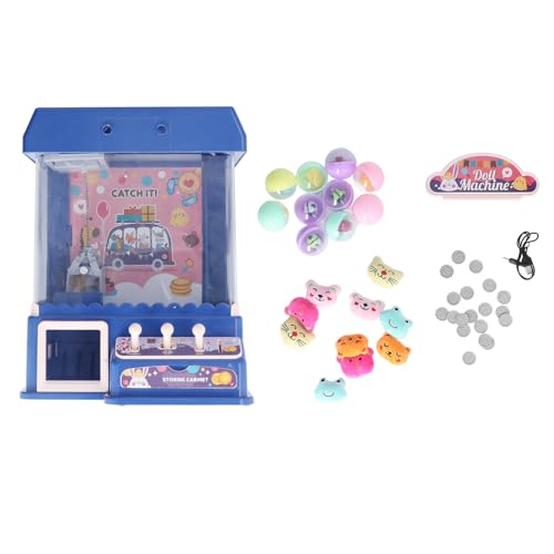 Generic Doll Grabber Game Machine, Electric Eggshell Toy mit Licht und Musik, Greifen Sie Puppen für Party mit Coolem Klauenspiel (Blau) von Generic