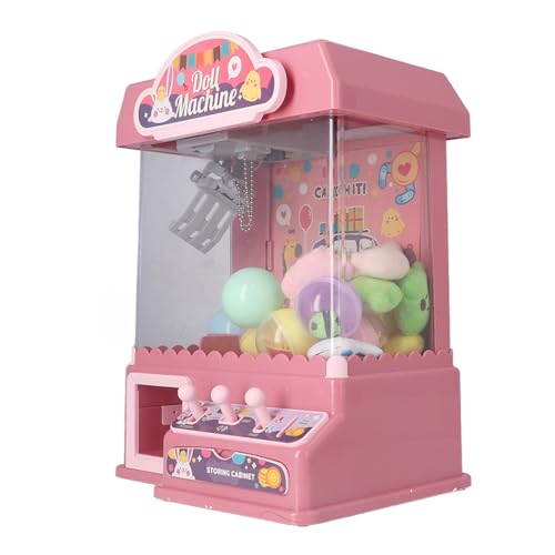 Generic Doll Grabber Game Machine, Electric Eggshell Toy mit Licht und Musik, Greifen Sie Puppen für Party mit Coolem Klauenspiel (Rosa) von Generic