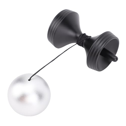 Generic Drehendes Desktop -Spielzeug, Tragbares Stressabbauspielzeug mit Silikonabdeckung für das Büro (Black) von Generic