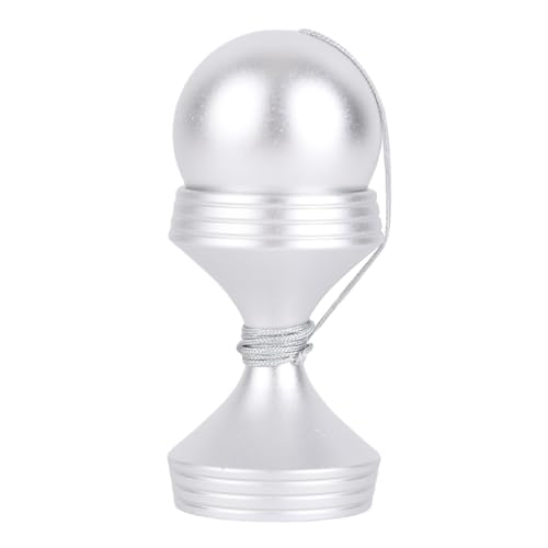 Generic Drehendes Desktop -Spielzeug, Tragbares Stressabbauspielzeug mit Silikonabdeckung für das Büro (Silver) von Generic