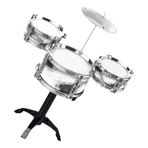 Generic Drum Set Toys, Musikinstrumente Spielzeug Realistische Rhythmische Übung für Club für Mädchen (Black) von Generic