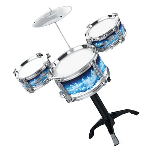 Generic Drum Set Toys, Musikinstrumente Spielzeug Realistische Rhythmische Übung für Club für Mädchen (Blue) von Generic