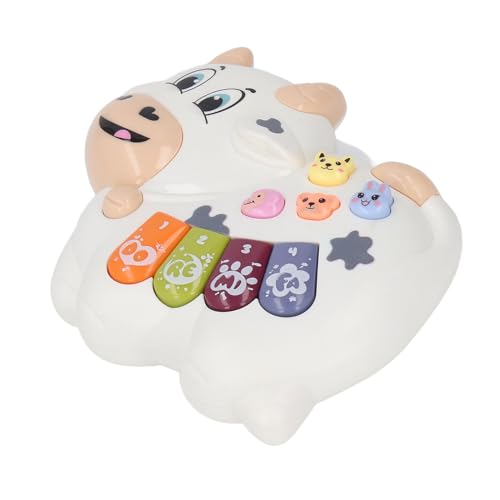 Generic EIN Spielzeug für Babys, Lebendige Interaktive Farben Leichtes Klaviermusikspielzeug Leicht zu Spielen zu Hausereisen (White) von Generic