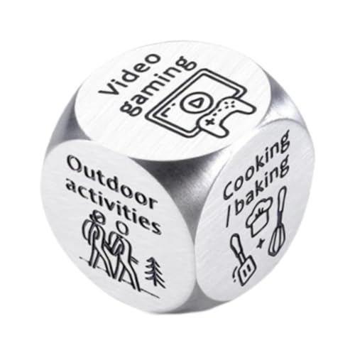 Generic Edelstahlentscheidung DICE Date Night Dice, Lustiges Paar Spiel, Geburtstag, Stil b von Generic