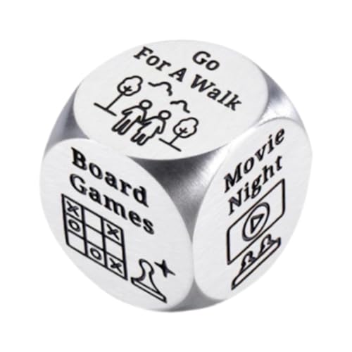 Generic Edelstahlentscheidung DICE Date Night Dice, Lustiges Paar Spiel, Geburtstag, Stil d von Generic