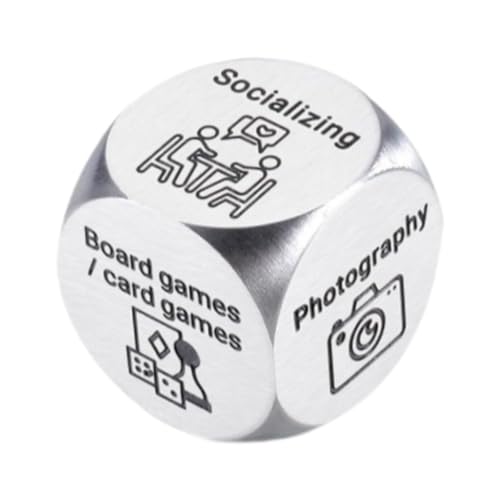 Generic Edelstahlentscheidung DICE Date Night Dice, Lustiges Paar Spiel, Geburtstag, Stil e von Generic