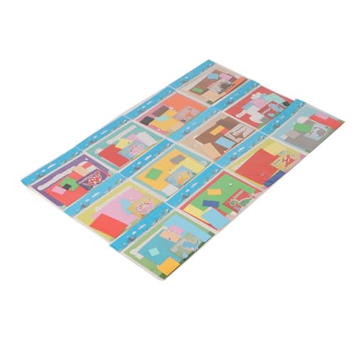Generic Eva Foam Aufkleber Spielzeug, Sichere Interessante Farbenfrohe Pädagogische Kunsthandwerks -Kit DIY Cartoon Foam Aufkleber Puzzlespiel für Kindergarten für Kleinkind (Dinosaurierwelt) von Generic