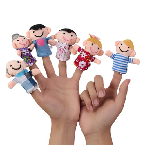 Generic Fingerpuppen gefüllte Fingerpuppen PP Baumwoll Finger Puppen Spielzeug süße Osterkorb Stuffers Bildung zum Spielen von Geschichtenerzählen von Generic