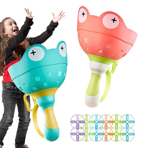 Generic Fliegende Untertasse Spielzeug,Fliegende Untertasse für Kinder,Fliegendes Spinner-Spielzeug zum Abwerfen von Scheiben im Freien - Doppelspieler Fidget Flying Spinner Eltern-Kind-Interaktion, von Generic