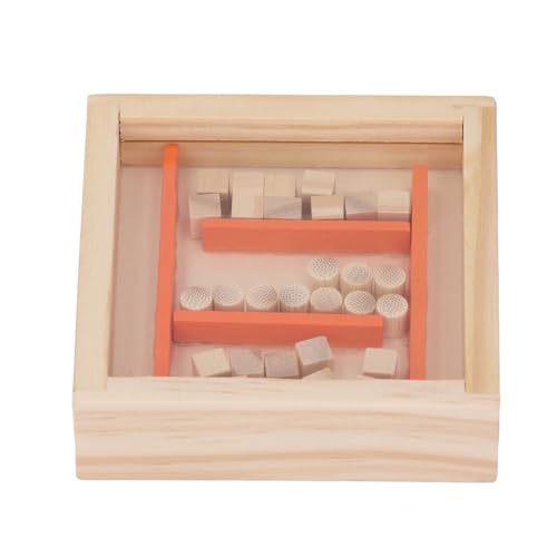 Generic Game of Balance of The Holz Labyrinth, Labyrinth des Spielzeugbudgets der Interaktiven Gehirnkonzentration für Desktop (ORANGE) von Generic