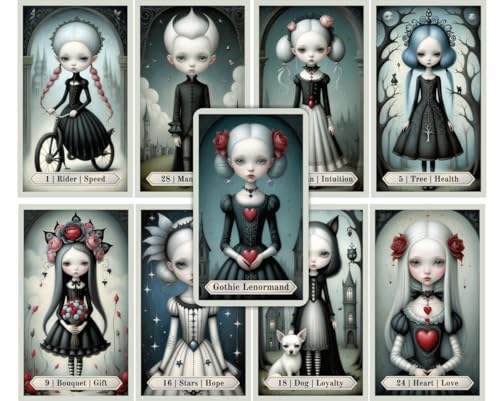 Generic Gotische Lenormand Orakelkarten 36 Lenormand Karten Deck Madame Lenormand Karten für Wahrsagen und Wahrsagen Generic Gotische Lenormand Orakelkarten 36 Lenormand Karten Deck Madame Lenormand Karten für Wahrsagen und Wahrsagen von Generic