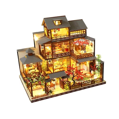 Großes Japanisches Hofmodell, Kunstwerk, DIY Puppenhäuser, Miniatur für Kinder Und Erwachsene Großes Japanisches Hofmodell, Kunstwerk, DIY Puppenhäuser, Miniatur für Kinder Und Erwachsene von Generic