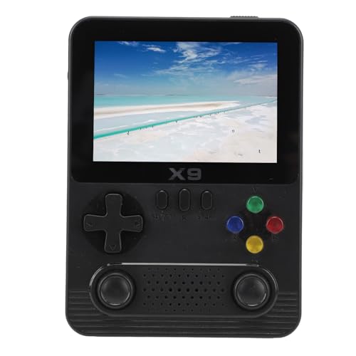 Generic Handheld Games Consoles Dual Joystick Leistungsstarke Leistung für Erwachsene 3,5 -Zoll -IPS Bildschirm Tragbarer Spielspieler mit 32G Speicherkarte (Black) von Generic