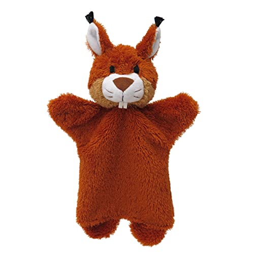 Handpuppe Tierhandpuppen Eichhörnchen 29 cm, Mehrfarbig, für Kinder Jungen Mädchen, Ideal für Rollenspiel von Generic
