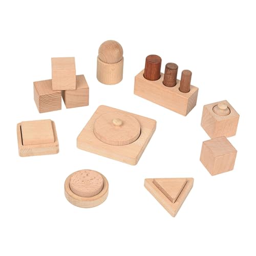 Generic Holzform Peg Puzzle Set Geometrisches Matching Puzzle für Kinder Im Vorschulalter von Generic
