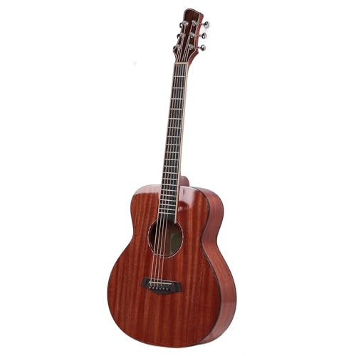 Generic Holzgitarrenset, Akustikgitarrenset Fichte Holz und Mahagoni Tragbar Alle Laminatkonstruktionen für den Täglichen Gebrauch (Retro-Farbe) von Generic