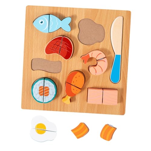 Generic Holzschneidepuzzle für Kinder Im Vorschulalter, Küche, Rollenspiel, Spielzeug, Holzklammer, Kleinkindpuzzle, Geschenk Zum Selbermachen, Fleisch Generic Holzschneidepuzzle für Kinder Im Vorschulalter, Küche, Rollenspiel, Spielzeug, Holzklammer, Kleinkindpuzzle, Geschenk Zum Selbermachen, Fleisch von Generic