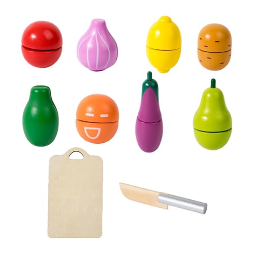 Generic Holzspiel Lebensmittel Set Schneidfrüchte Und Gemüsespielzeug Frühes Lernen mit Schneidebrettfarbe für 18 Monate+ Kleinkinder , 10 Stück Generic Holzspiel Lebensmittel Set Schneidfrüchte Und Gemüsespielzeug Frühes Lernen mit Schneidebrettfarbe für 18 Monate+ Kleinkinder , 10 Stück von Generic
