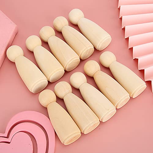 Generic Holzstiftpuppenkörper, Holzstiftpuppen 10pcs 65mm Weibliche -Malerei Puppen Holz Kinder Malereien Spielzeughandwerk Generic Holzstiftpuppenkörper, Holzstiftpuppen 10pcs 65mm Weibliche -Malerei Puppen Holz Kinder Malereien Spielzeughandwerk von Generic