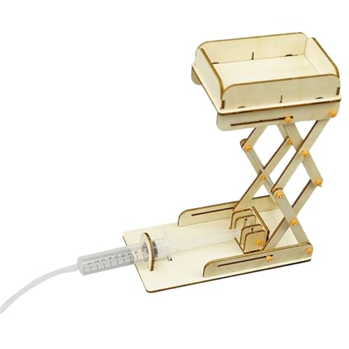 Generic Hydraulic Lift Table Model Spielzeugwissenschaft Experiment BAU Kits Holz DIY TOPOR von HuadaXtai