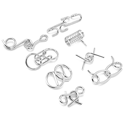 Generic Intelligenzspielzeug, 8pcs Edelstahl Gehirn Rätsel Rätsel Intelligenz Schnalle Schloss Spielzeug Hirnteaser Spielzeug Puzzle Schleusen Ineinandergreifende Links für Erwachsene ältere Menschen Generic Intelligenzspielzeug, 8pcs Edelstahl Gehirn Rätsel Rätsel Intelligenz Schnalle Schloss Spielzeug Hirnteaser Spielzeug Puzzle Schleusen Ineinandergreifende Links für Erwachsene ältere Menschen von Generic