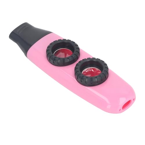Generic Kazoo Flöte Windinstrument, Doppelmembran Design Tragbare Musik Begleitet 115x32x20mm Kazoo Flöte Einstellbare Gute Klangqualität für Reisen (PINK) von Generic
